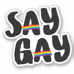 Autocollant Say Gay
