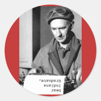 autocollant scolaire d'Indiana Graduate Ernie Pyle