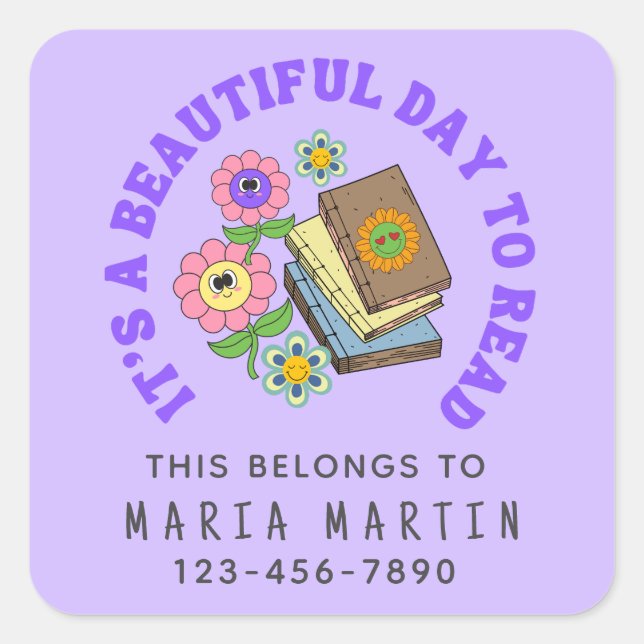 Autocollant scolaire Lecture Nom Celui-Ci Appartie (Devant)