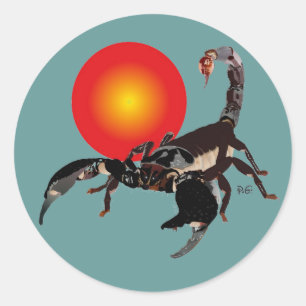 Autocollant scorpion