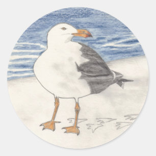 Autocollant SEAGULL (rond)