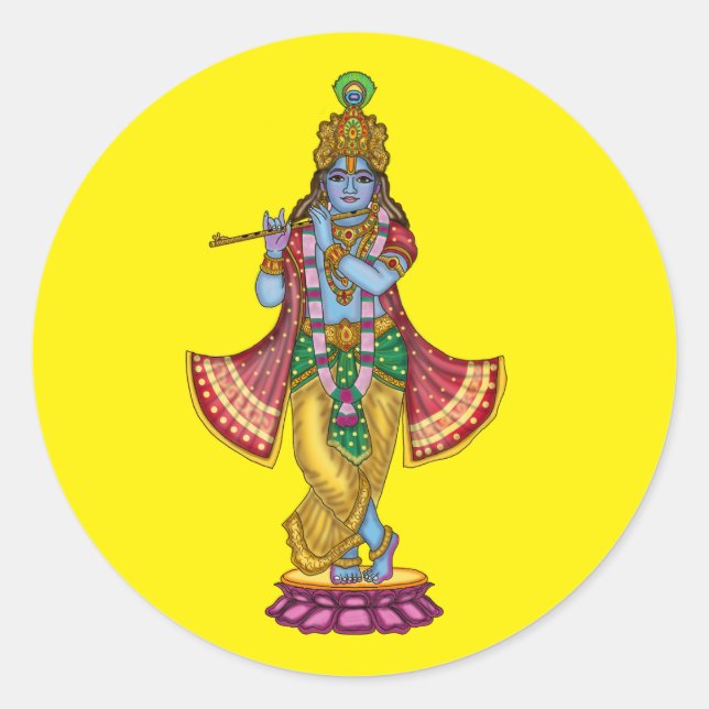 Autocollant Seigneur Krishna (Devant)