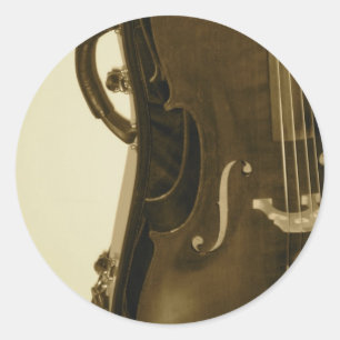 Autocollant Sepia Cello