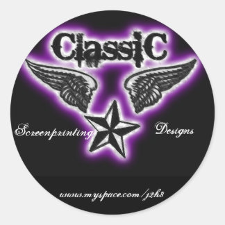 Autocollant sérigraphie classique
