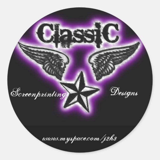 Autocollant sérigraphie classique (Devant)