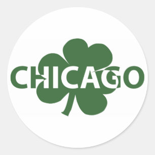 Autocollant Shamrock irlandais de Chicago