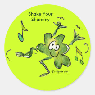 Autocollant Shamrock irlandais n rouleau 03