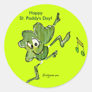 Autocollant Shamrock irlandais n rouleau 05