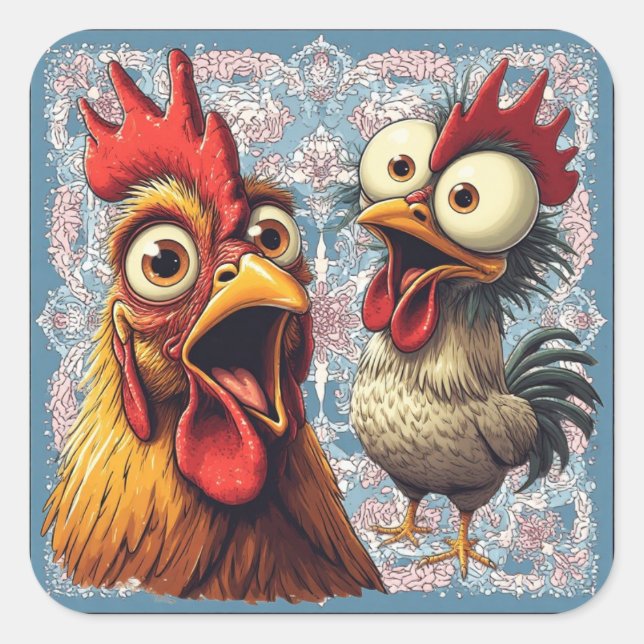 Autocollant « Show Glam » Cheesy Chickens (Devant)