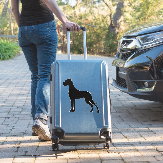 Autocollant silhouette Dogue allemand (Valise Insitu)