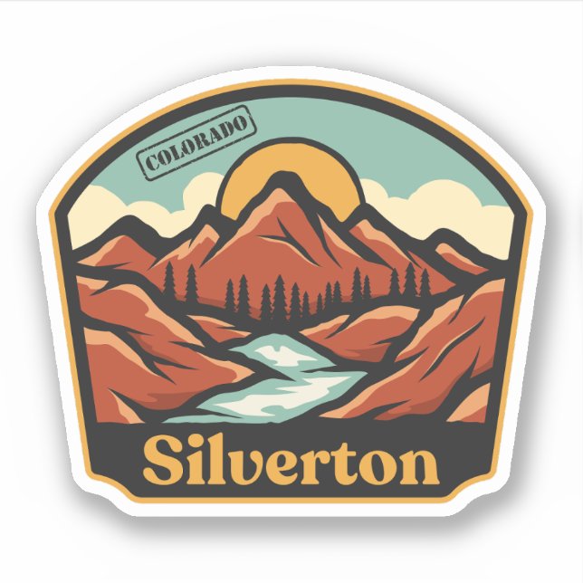 Autocollant Silverton, Colorado (Devant)