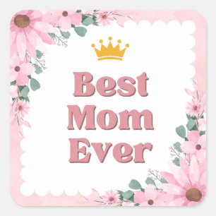 Autocollant Simple Maman meilleure maman qui soi
