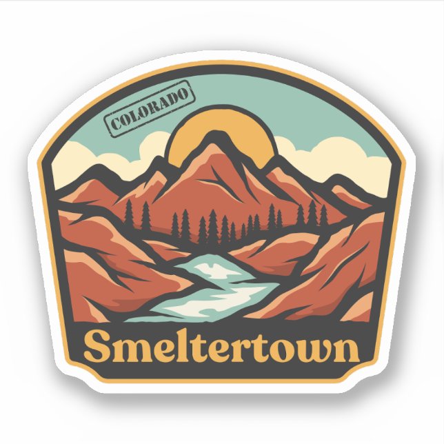 Autocollant Smeltertown, Colorado (Devant)