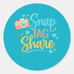 Autocollant Snap Tag Share 