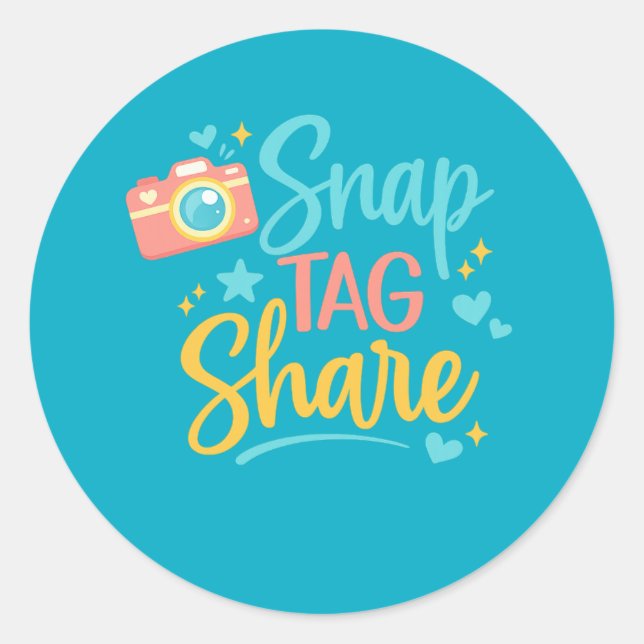 Autocollant Snap Tag Share  (Devant)