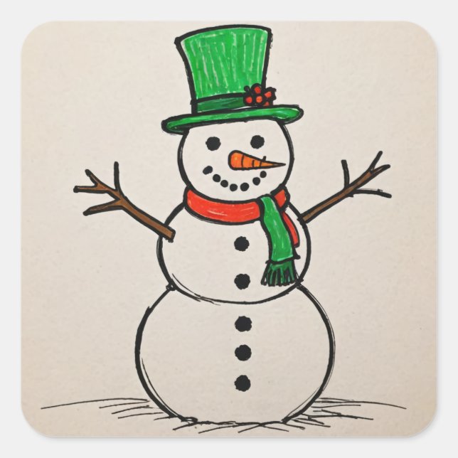 Autocollant Snowman (Devant)