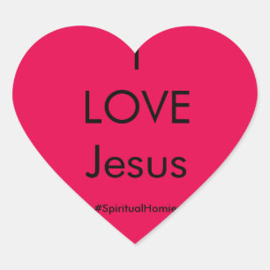 Autocollant spirituel de Homies "J'AIME Jésus"