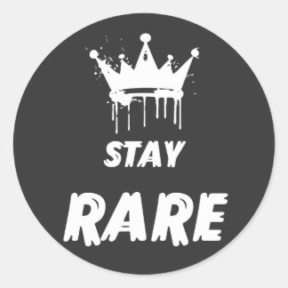 Autocollant Stay Rare – Couronne de streetwear min