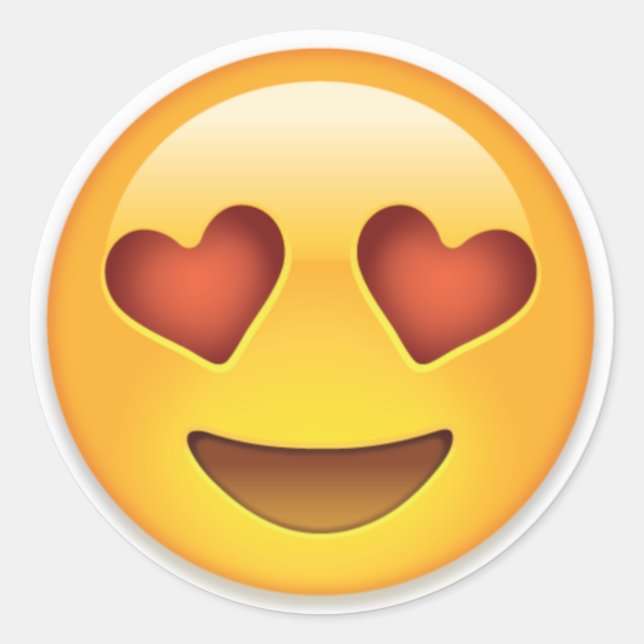 Autocollant , Stickers ,  Emoji love (Devant)
