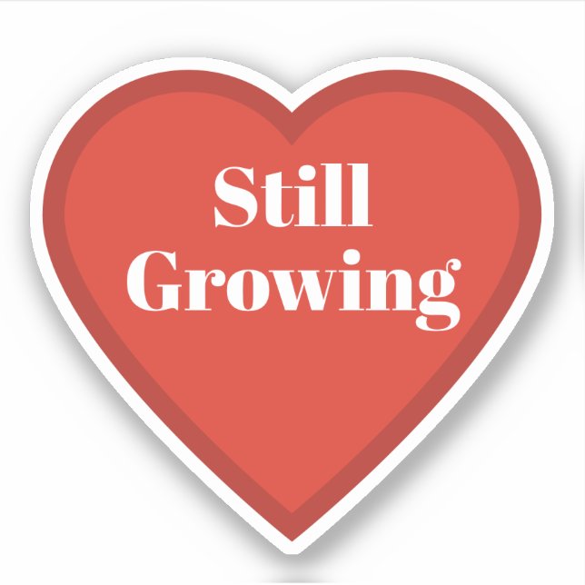 Autocollant Still Growing Heart - Autocollant Rela (Devant)