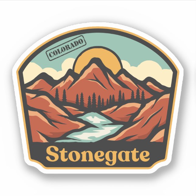 Autocollant Stonegate, Colorado (Devant)