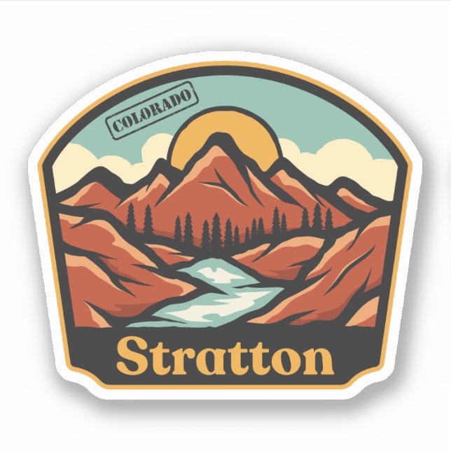 Autocollant Stratton, Colorado (Devant)