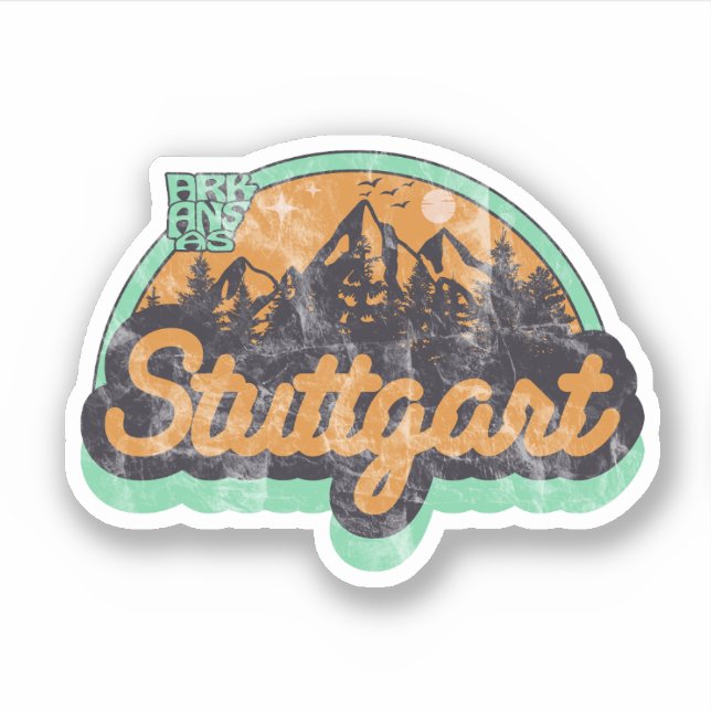 Autocollant Stuttgart, Arkansas (Devant)