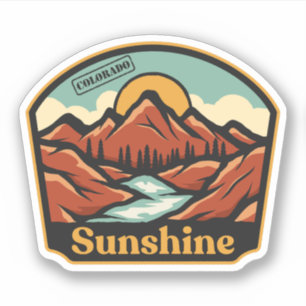 Autocollant Sunshine, Colorado