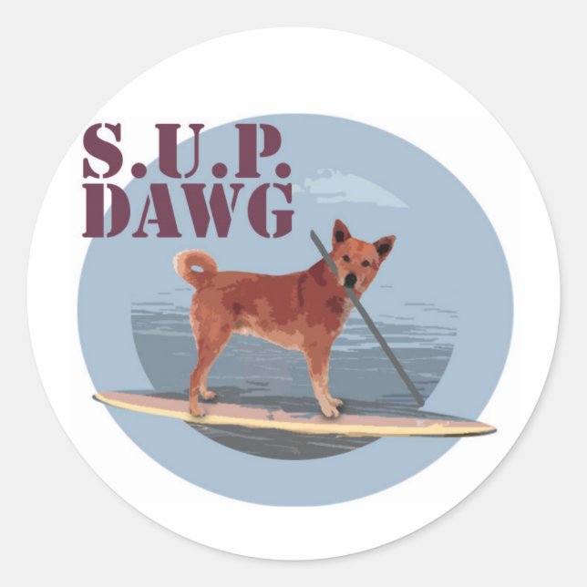 Autocollant SUP Dawg (Devant)