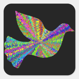 Autocollant super de colombe de paix