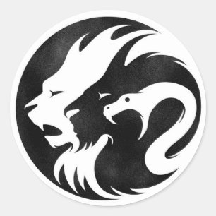 Autocollant superbe de chimère du poinçon 2