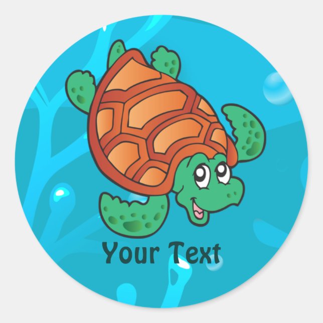 Autocollant sur mesure pour tortue aquatique Ocean (Devant)