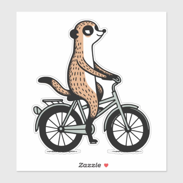 Autocollant suricate (Feuille)