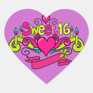 autocollant sweet sixteen