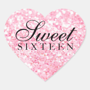 Autocollant - sweet sixteen ouvrier rose II de