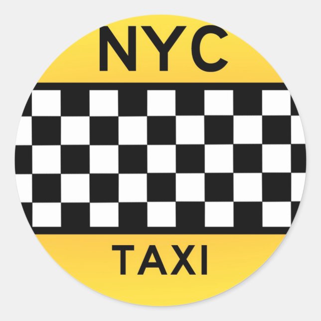 Autocollant TAXI NYC (Devant)