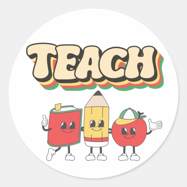 Autocollant TEACH (Devant)