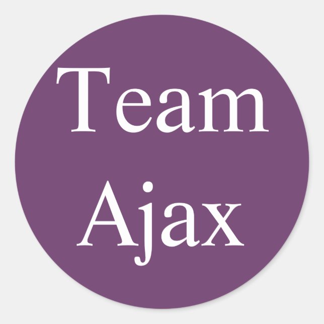 Autocollant Team Ajax (Devant)