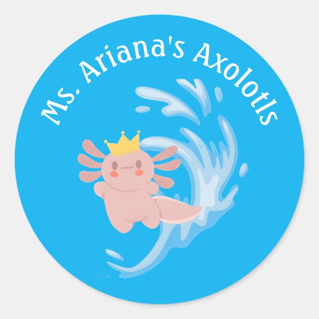 Autocollant Team Axolotl 1 (Devant)
