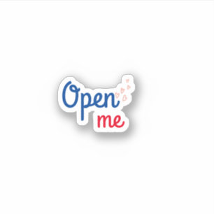Autocollant tendance Open Me pour petites entrepri