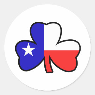Autocollant texan de shamrock