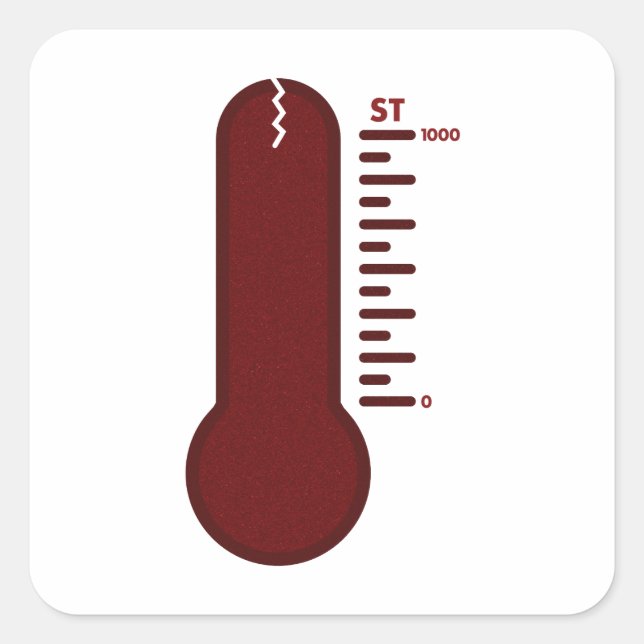 Autocollant Thermomètre de Stress (Devant)