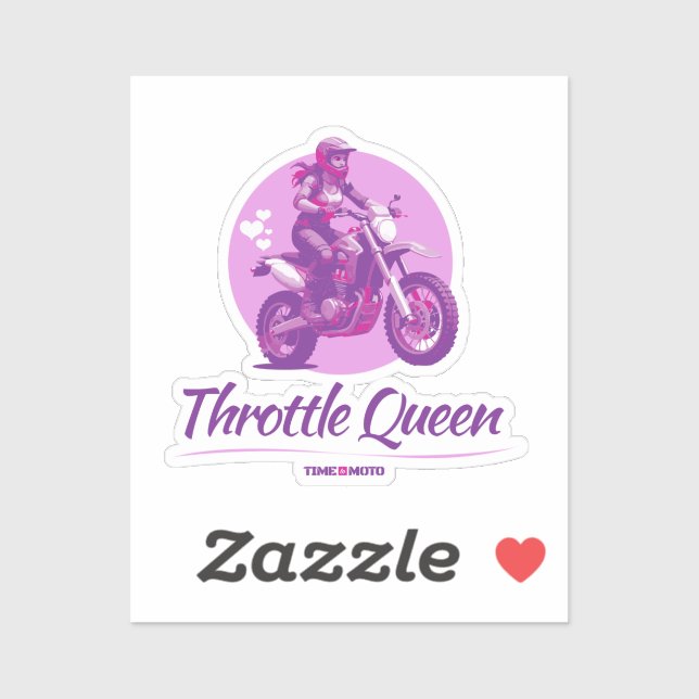 Autocollant Throttle Queen (Feuille)