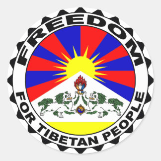 autocollant tibet libre