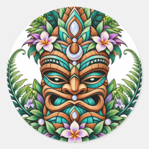 Autocollant Tiki Fougère Lotus