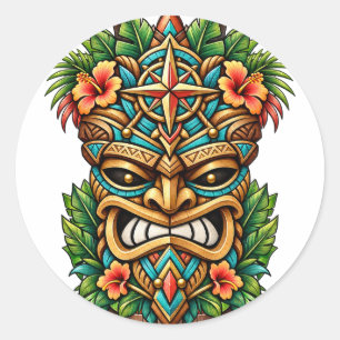 Autocollant Tiki Guardian Golden Reef Tiki