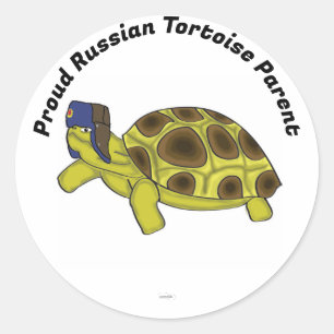 Autocollant tortue russe