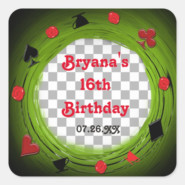 Autocollant tourbillon de la fête du thé déjantée  (Devant)