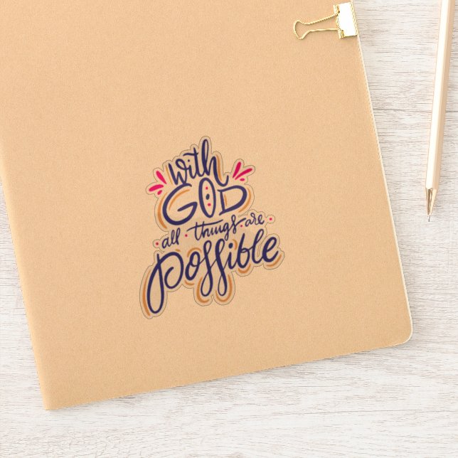 Autocollant Tout Est Possible (Carnet)