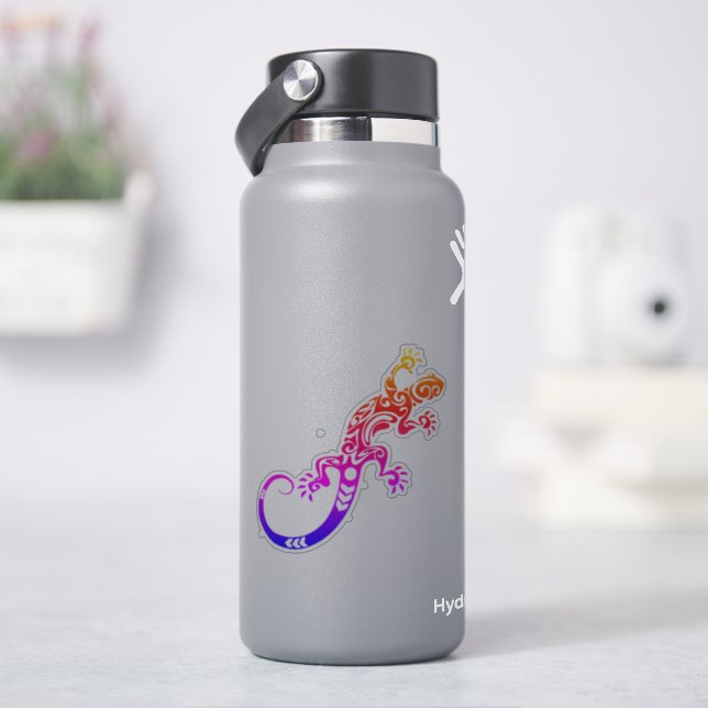 Autocollant transparent Rainbow Lizard (HydroFlask)